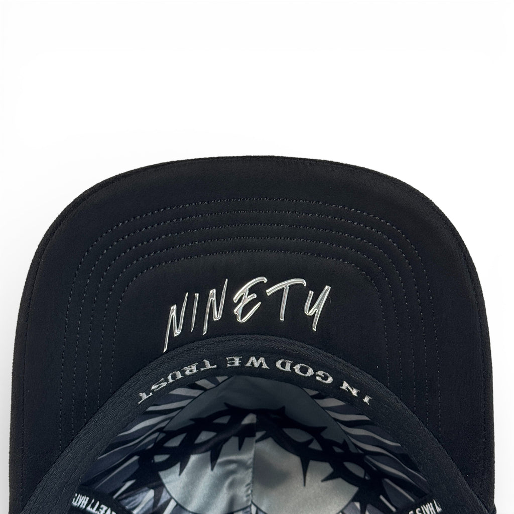 CRUZ CORONA  BLACK SILVER SUEDE