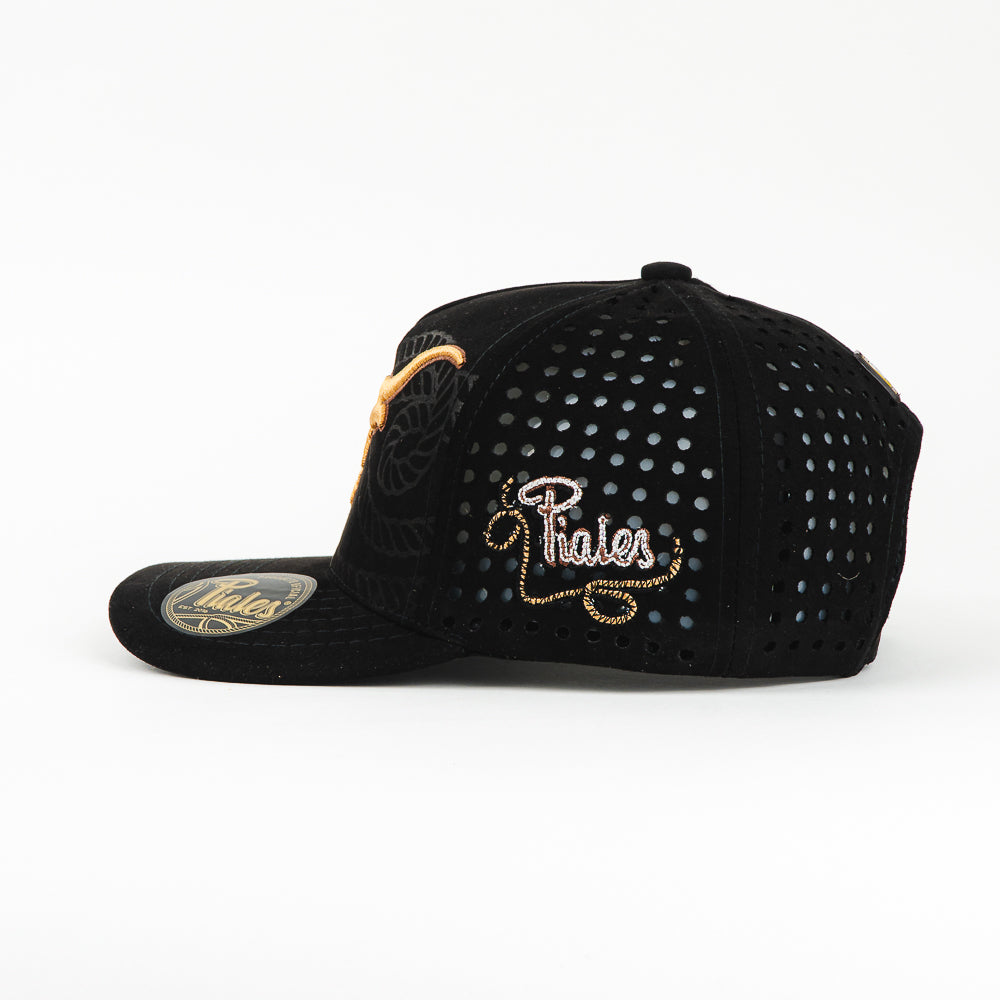 GORRA PIALES WILD WEST LASER NEGRO