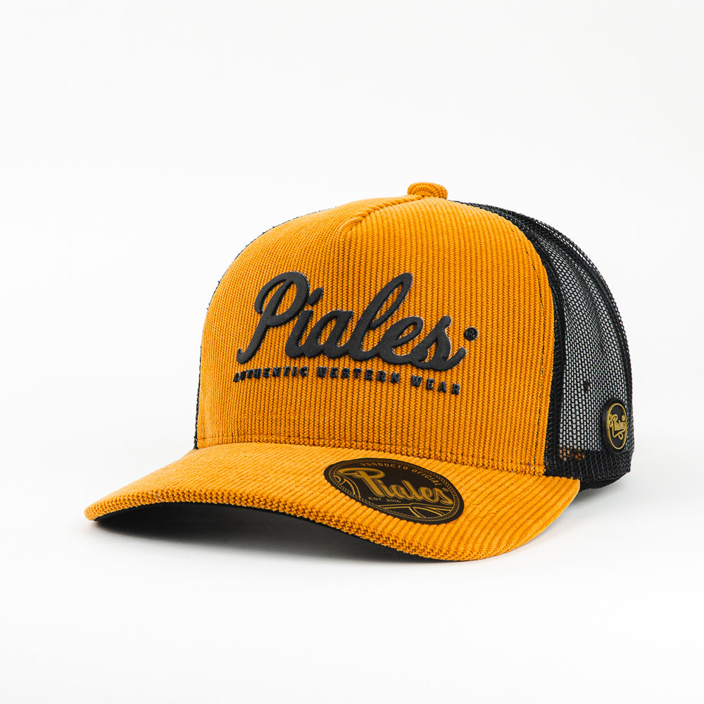 GORRA PIALES CORDUROY MUSTARD