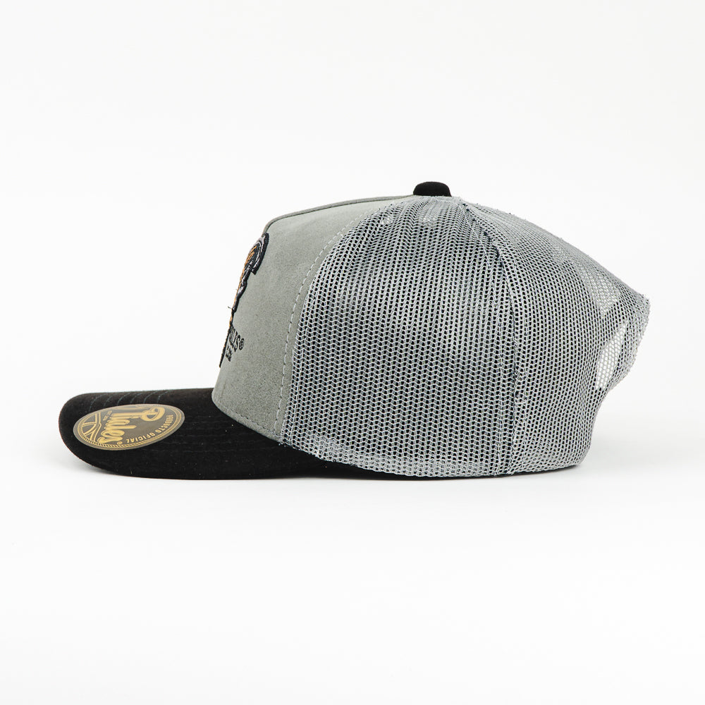 GORRA PIALES GALLO GRIS NEGRO