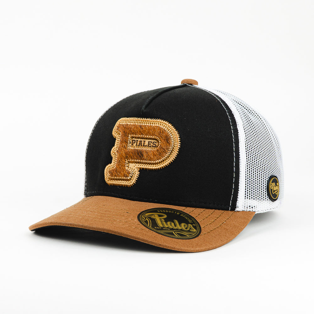 GORRA PIALES PIALES NEGRO/BLANCO