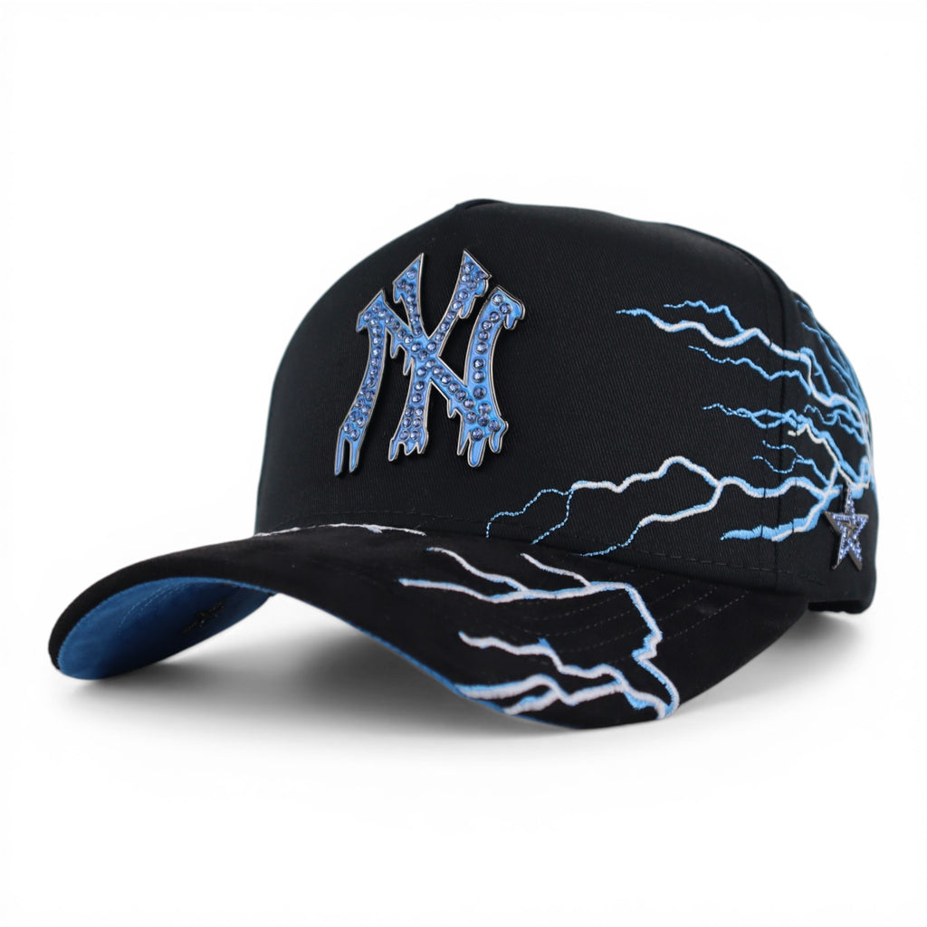 GORRA RICH JR NY LIGTHNING BLACK/BLUE