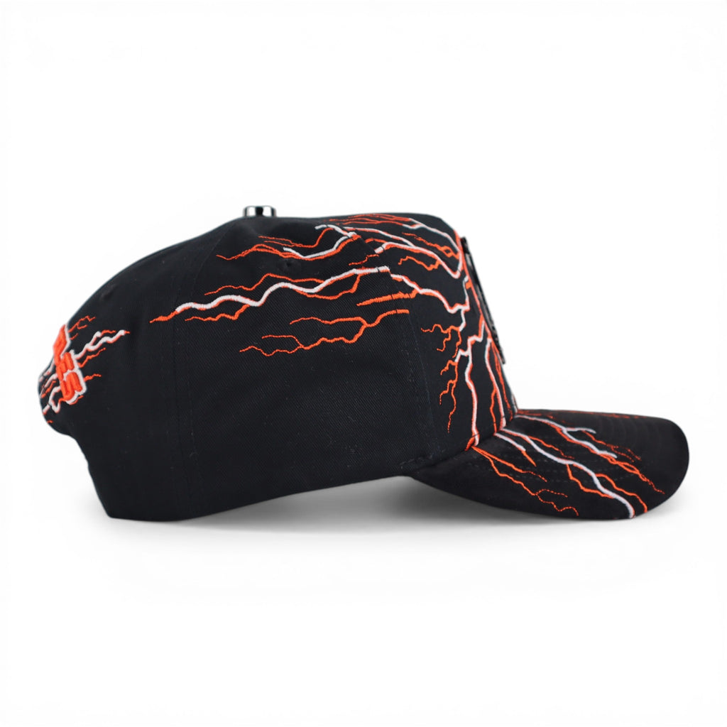 GORRA RICH JR LA LIGTHNING BLACK/ORANGE