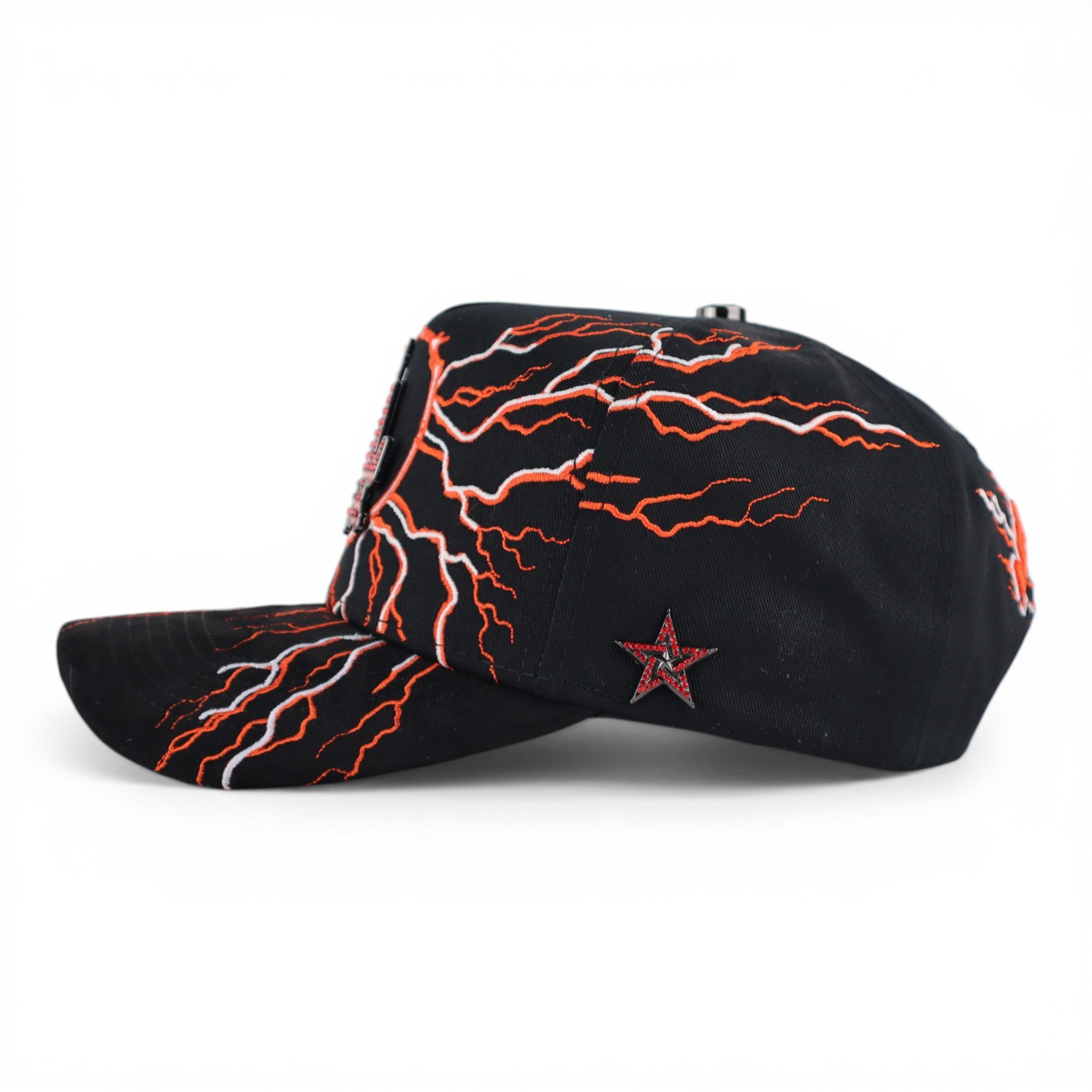 GORRA RICH JR LA LIGTHNING BLACK/ORANGE
