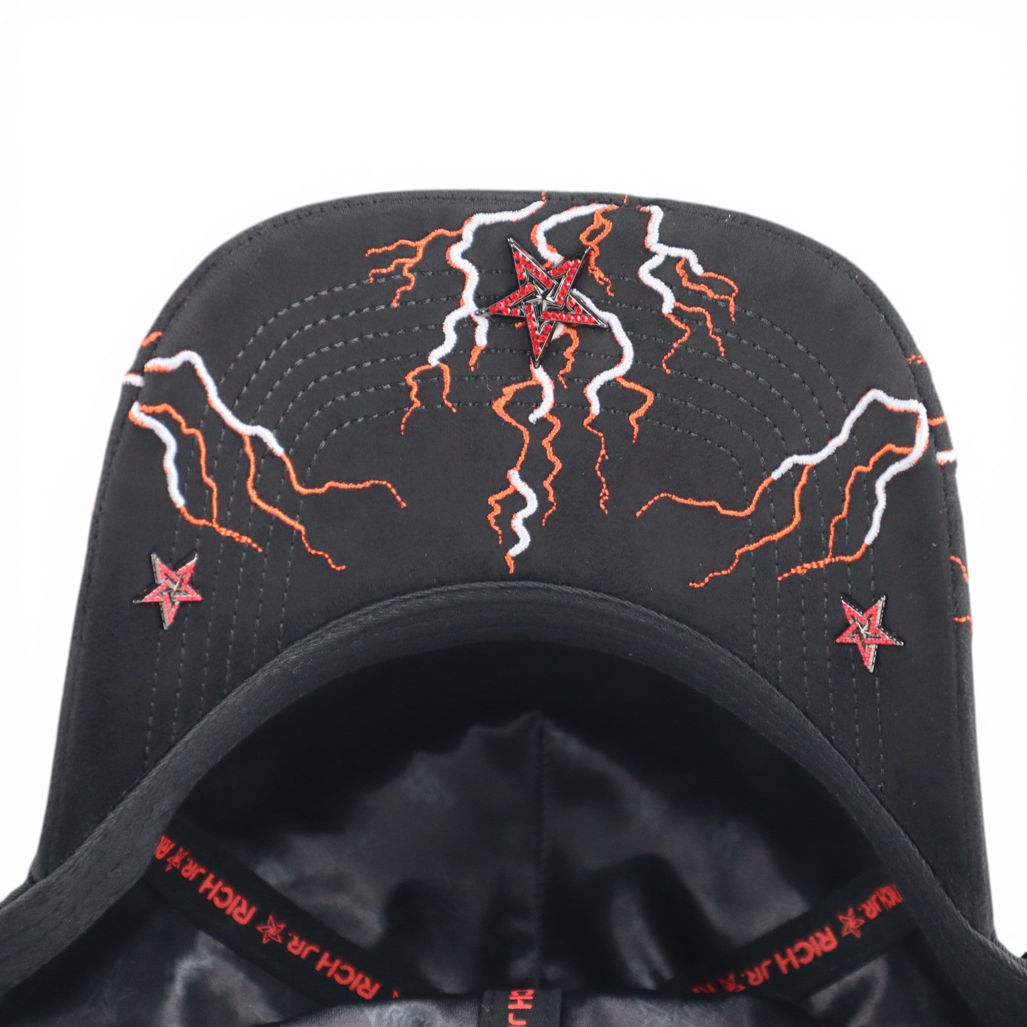 GORRA RICH JR LA LIGTHNING BLACK/ORANGE