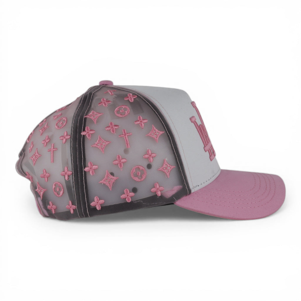 GORRA RUDE AWAKENING LA LA LA MESH WHITE/PINK