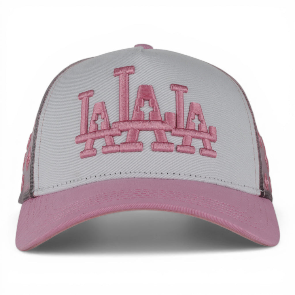 GORRA RUDE AWAKENING LA LA LA MESH WHITE/PINK