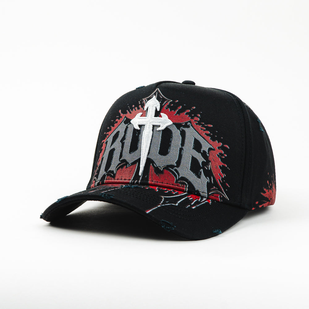 GORRA RUDE AWAKENING BLOOD OF CHRIST BLACK
