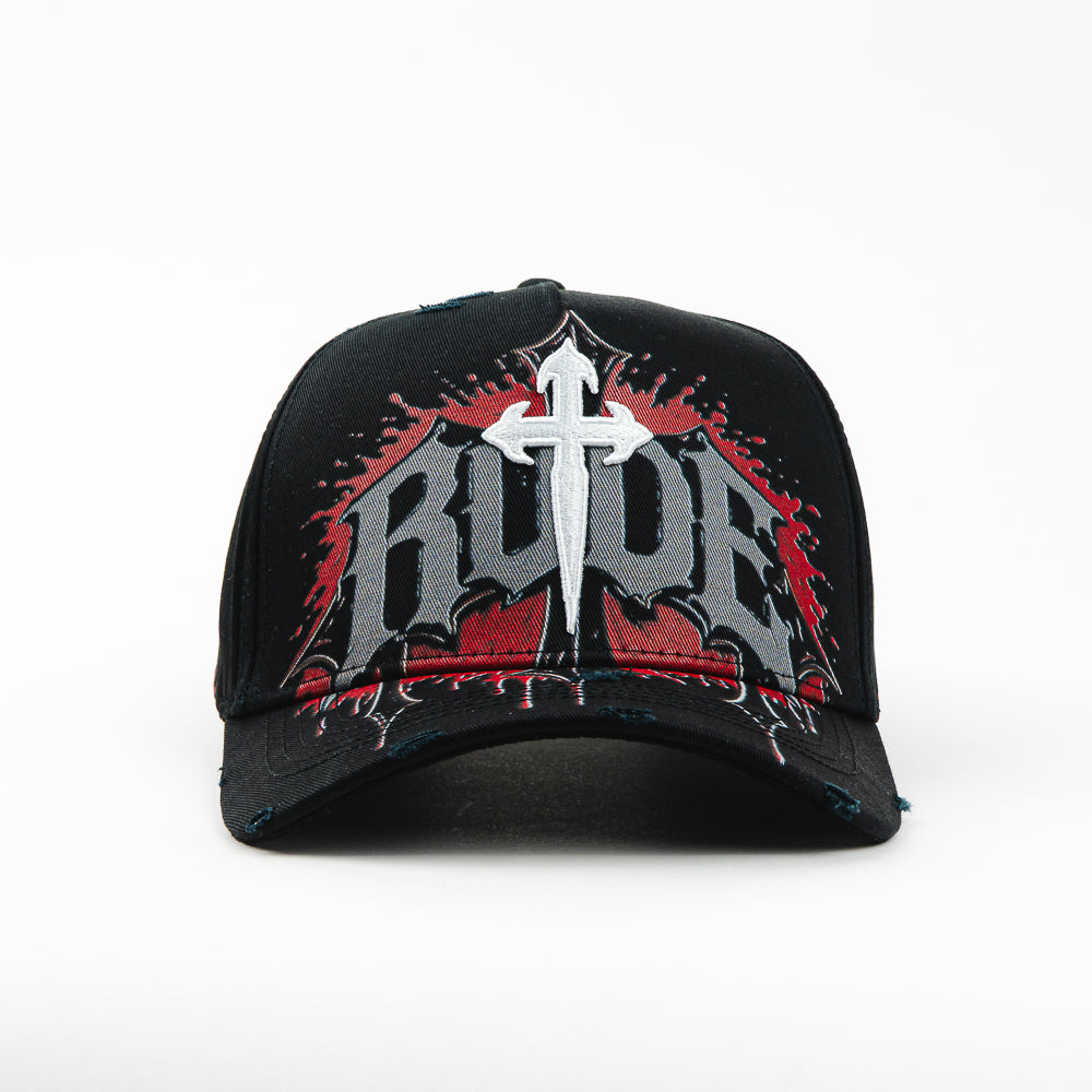 GORRA RUDE AWAKENING BLOOD OF CHRIST BLACK