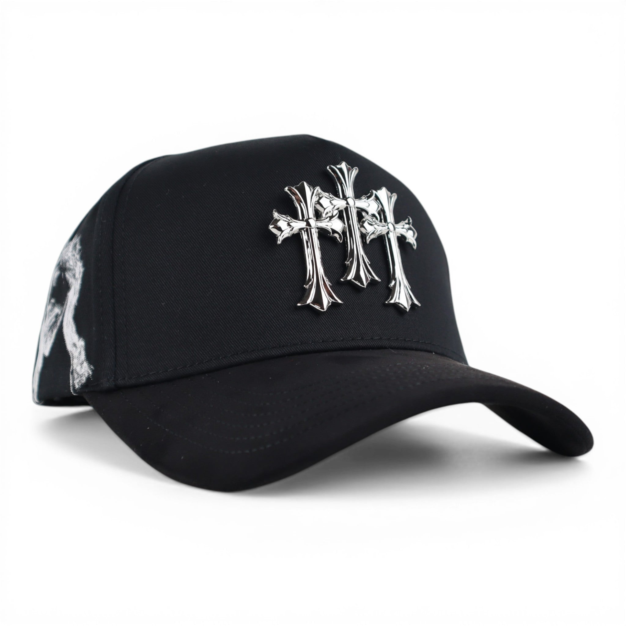 GORRA RUFIANOS CROME BLACK/VISOR SUEDE