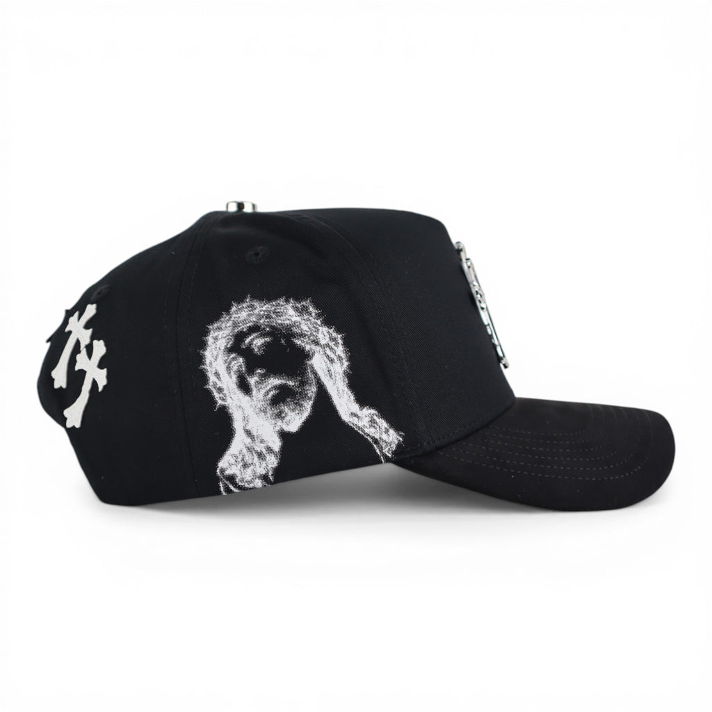 GORRA RUFIANOS CROME BLACK/VISOR SUEDE