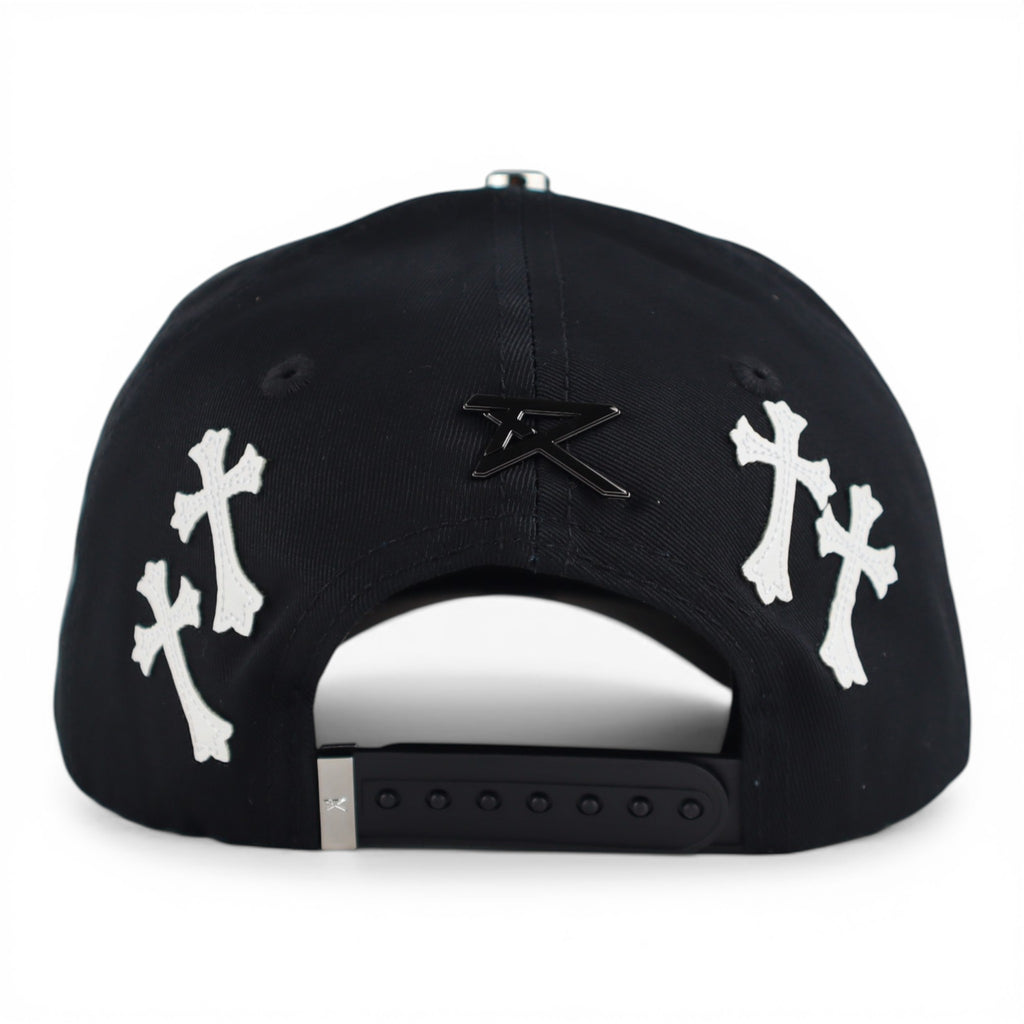 GORRA RUFIANOS CROME BLACK/VISOR SUEDE