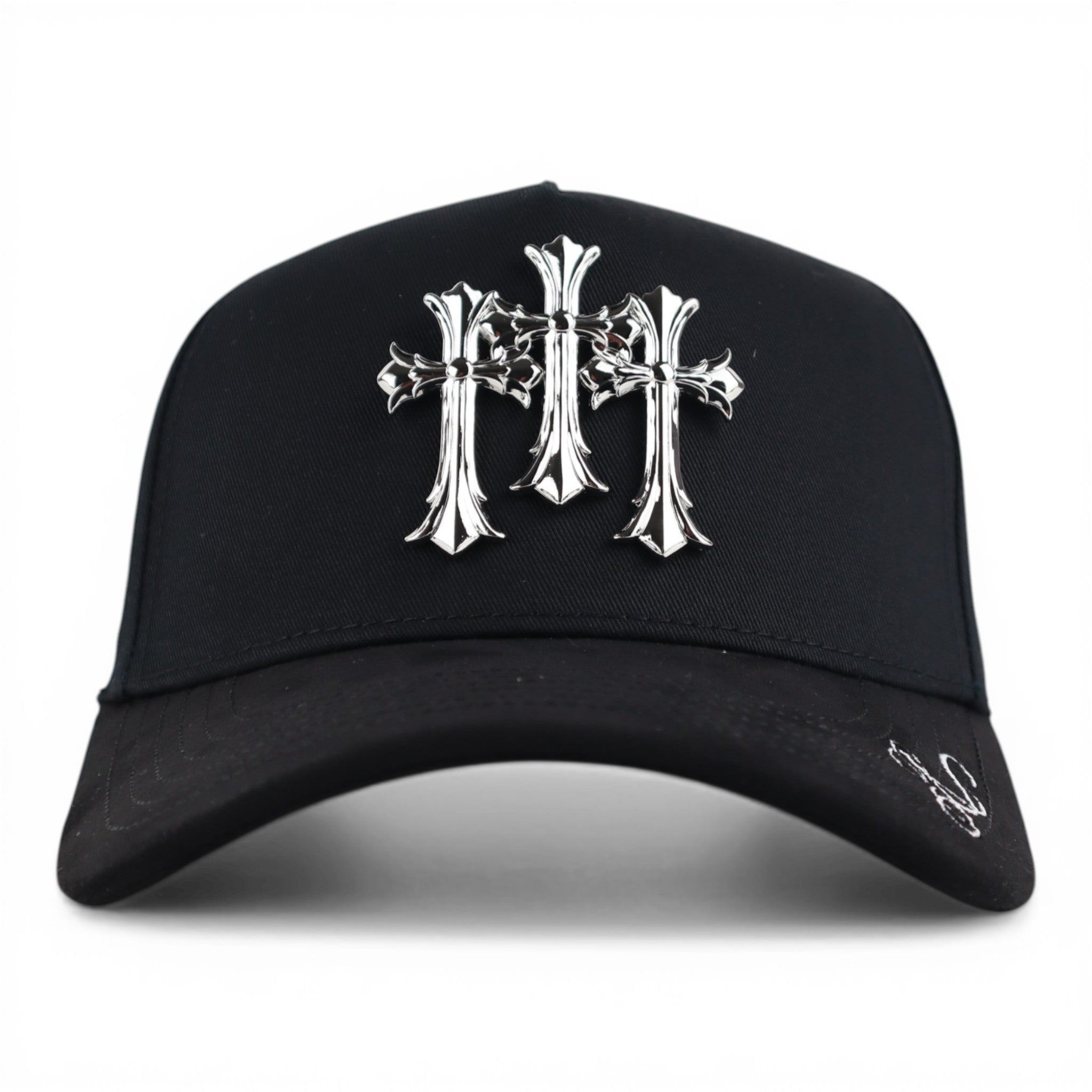 GORRA RUFIANOS CROME BLACK/VISOR SUEDE