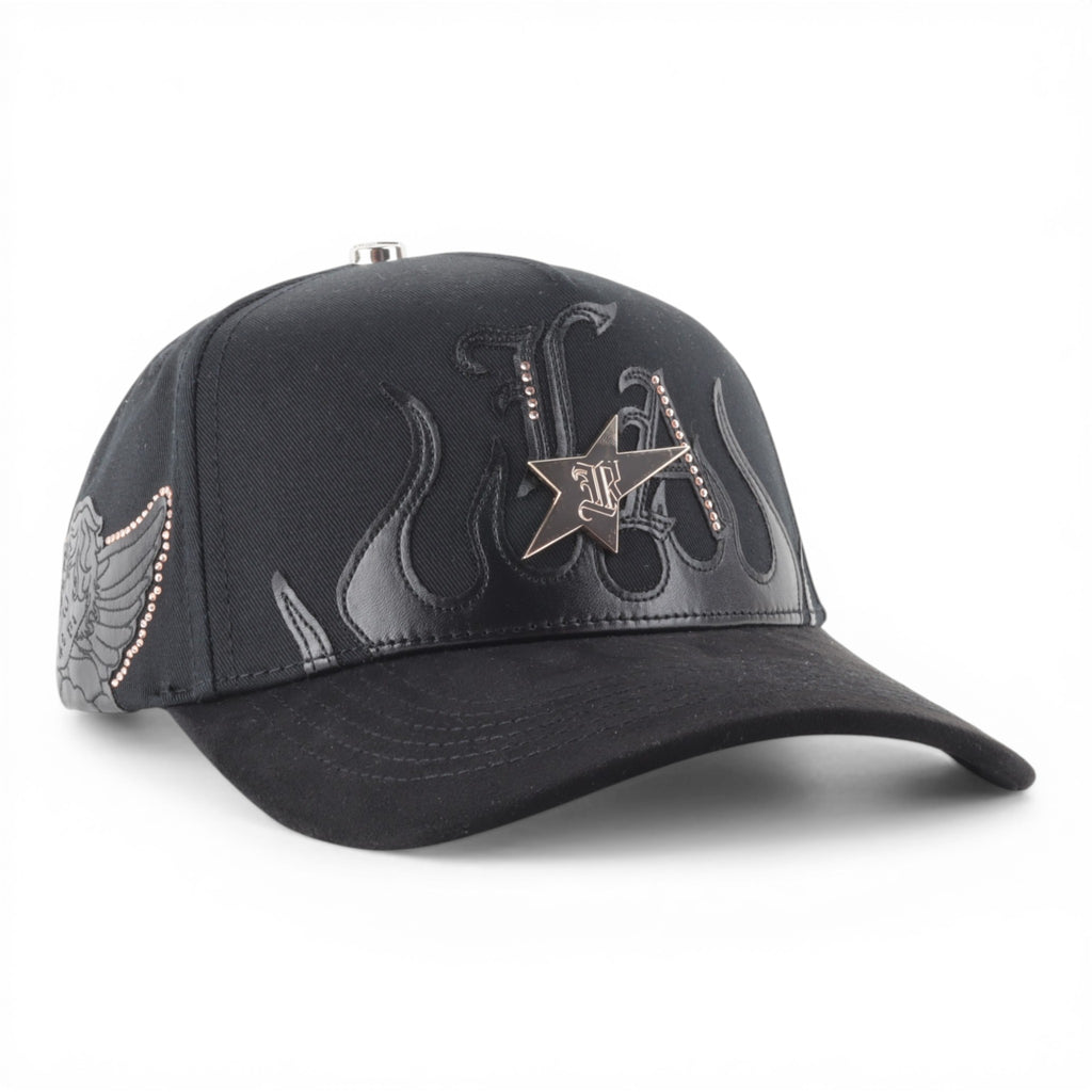 GORRA RUFIANOS LA ANGEL NEGRA VISOR SUEDE