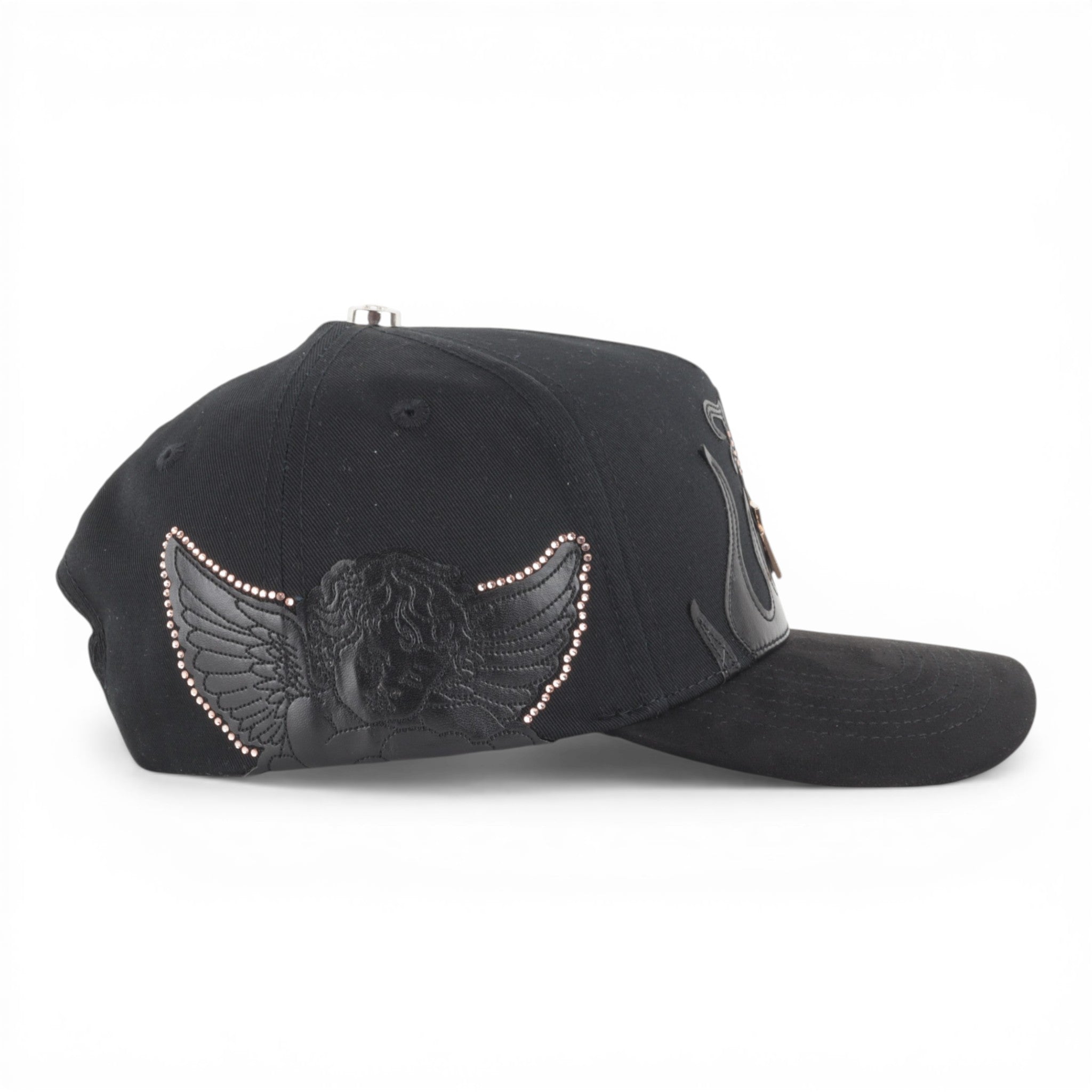 GORRA RUFIANOS LA ANGEL NEGRA VISOR SUEDE