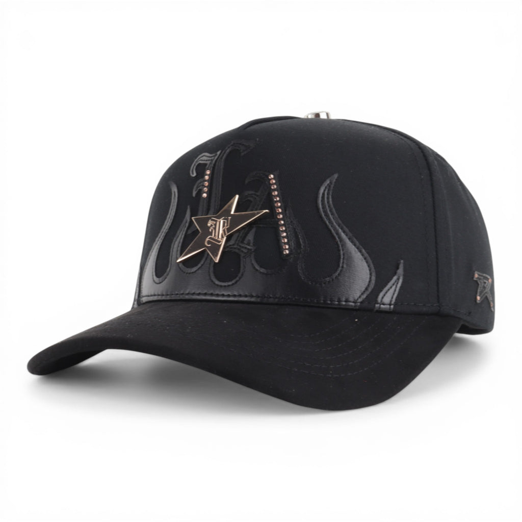 GORRA RUFIANOS LA ANGEL NEGRA VISOR SUEDE