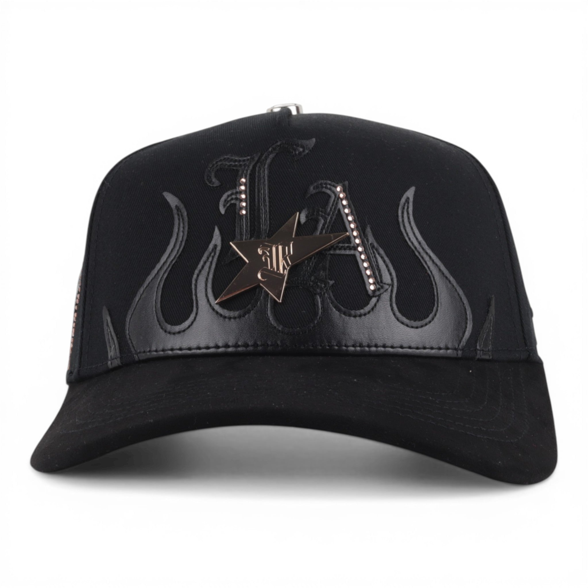 GORRA RUFIANOS LA ANGEL NEGRA VISOR SUEDE