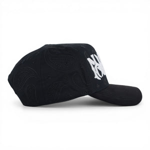 NY BANDANA BLACK/WHITE VISOR SUEDE