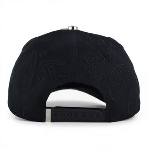 NY BANDANA BLACK/WHITE VISOR SUEDE