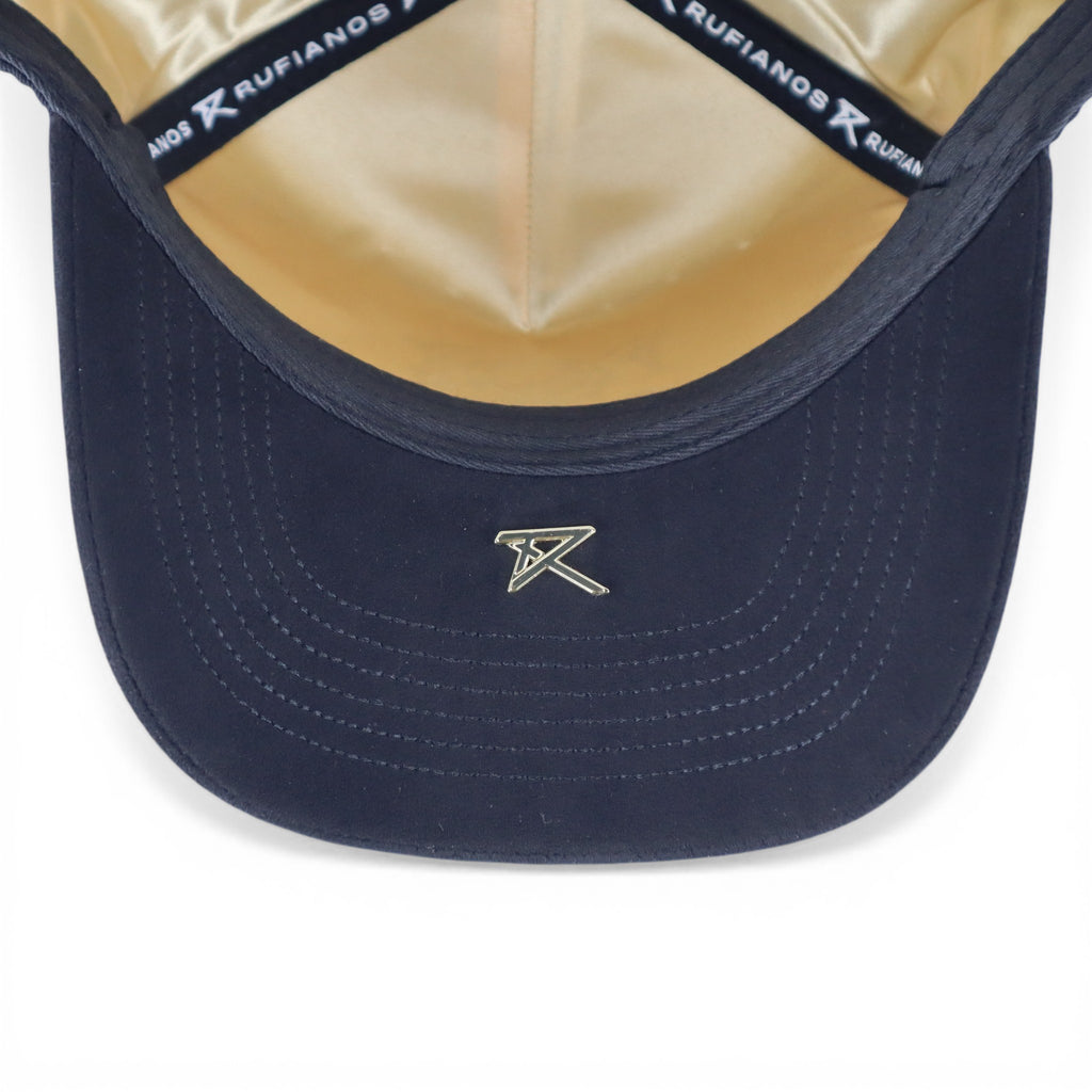 GORRA RUFIANOS NY 777 NEGRA VISOR SUEDE