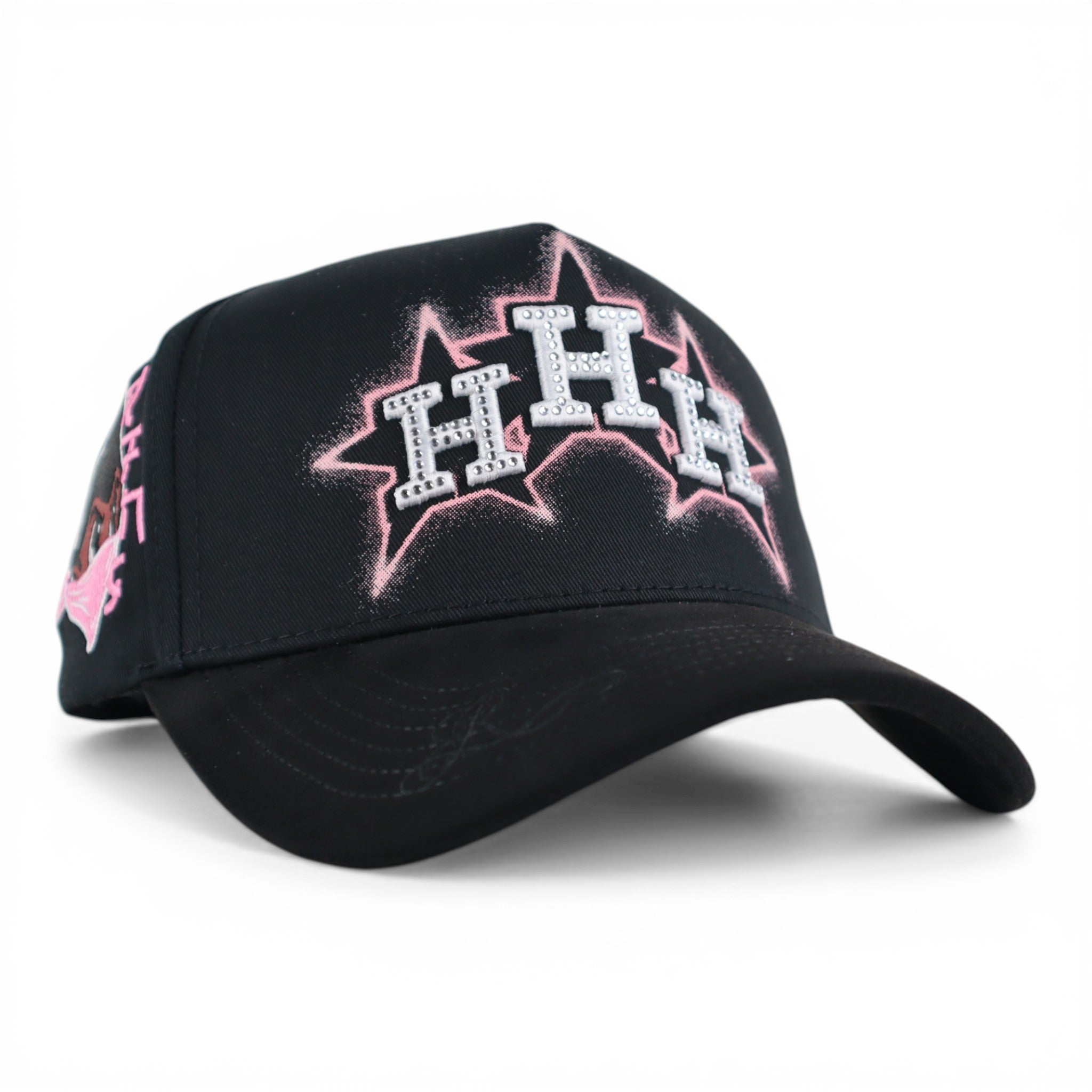GORRA RUFIANOS ASTROS STARS VISOR SUEDE NEGRA