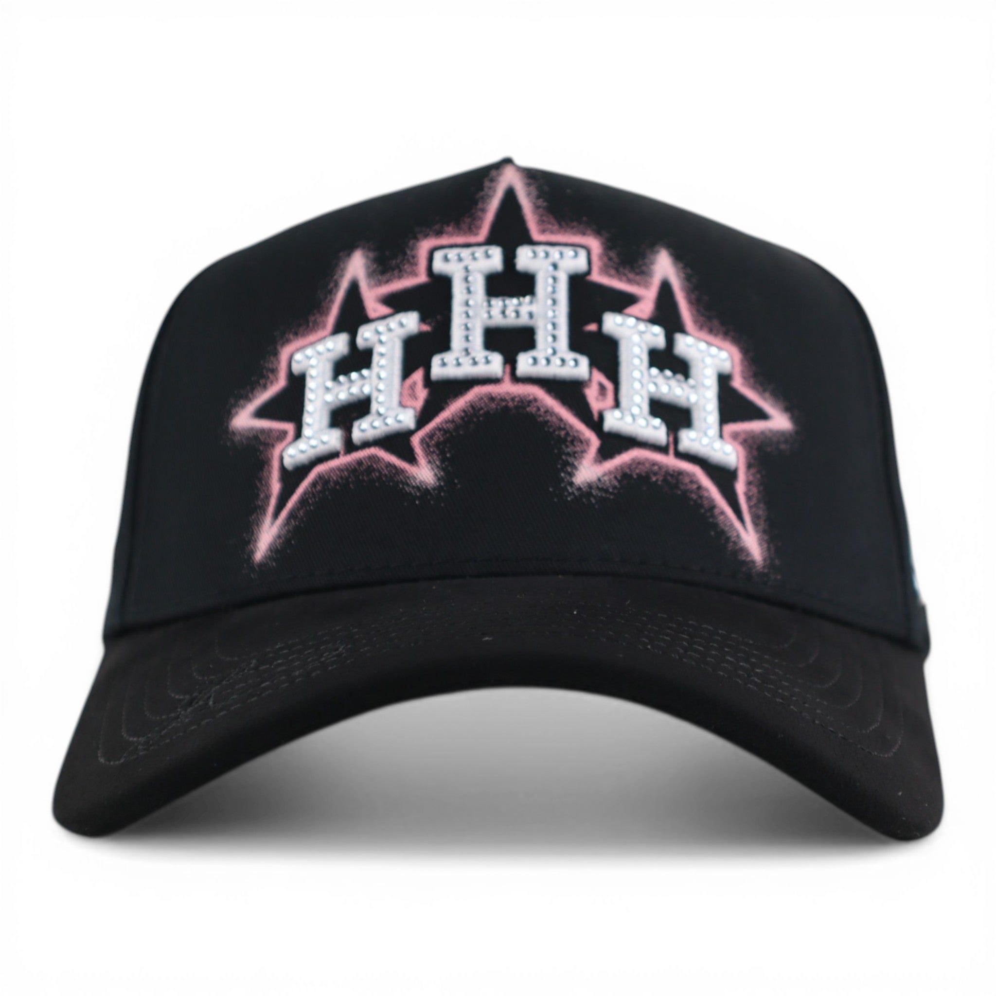 GORRA RUFIANOS ASTROS STARS VISOR SUEDE NEGRA