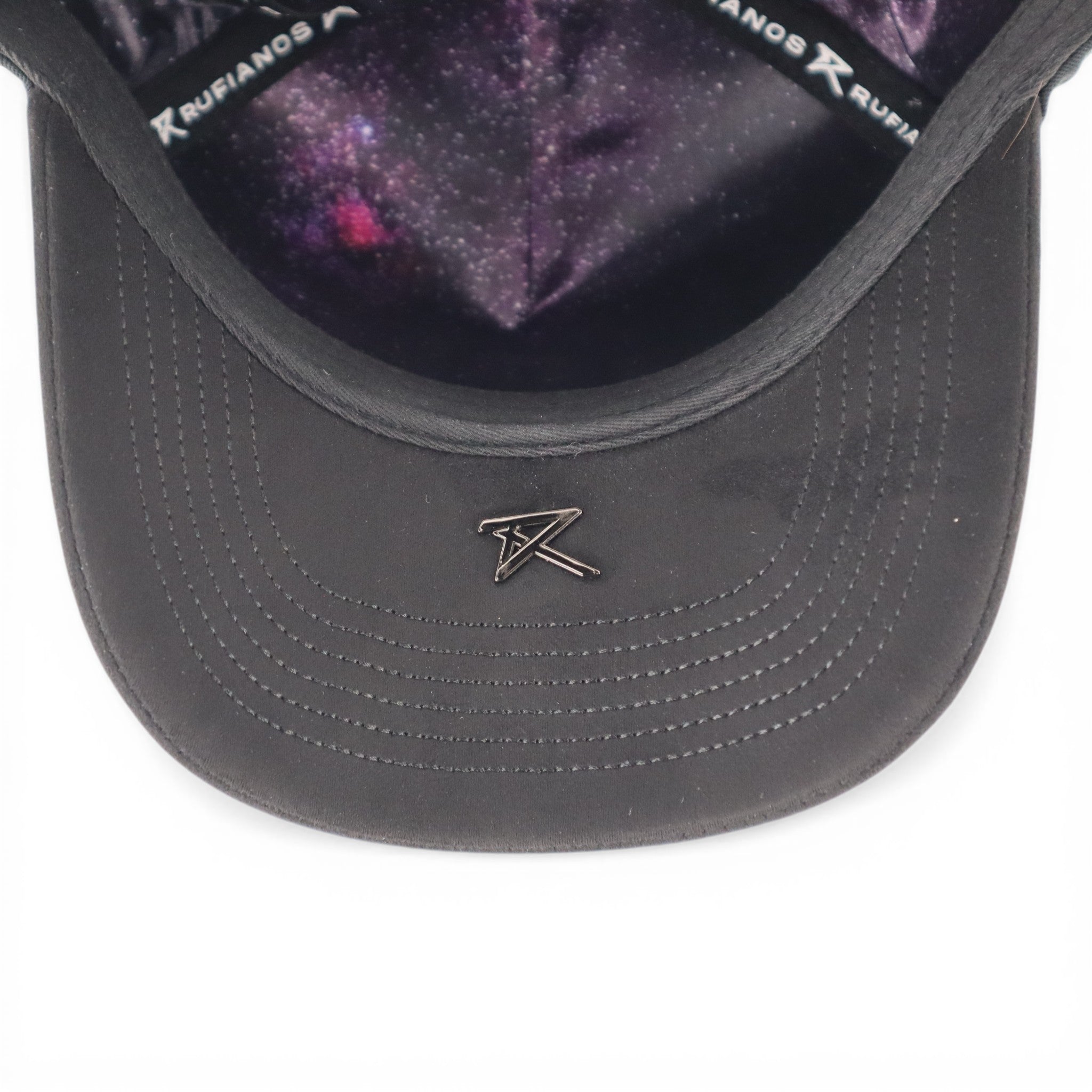 GORRA RUFIANOS ASTROS STARS VISOR SUEDE NEGRA